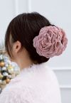 Übertriebene florale handgemachte Haarspange