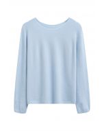 Foremost Comfort Wollpullover mit Rundhalsausschnitt in Blau