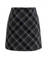 Scottish Charm Tartan-Minirock in Schwarz