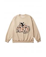 Sweatshirt mit Blumen-Kürbis-Muster